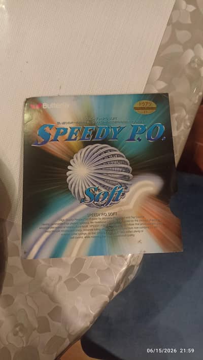 Butterfly speed po rubber attacking pips