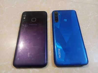 realme 5 4/64and infinix hot 8 3/32