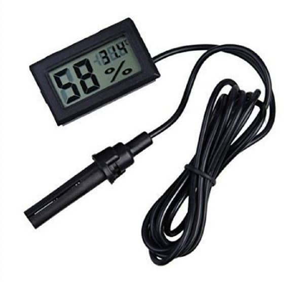 Mini Digital LCD Thermometer Hygrometer with Probe - Temperature & Humidity Sensor Meter