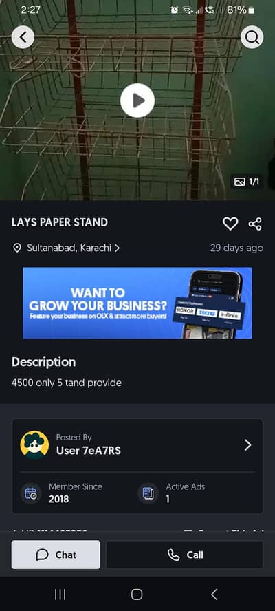Lays Stand for shop