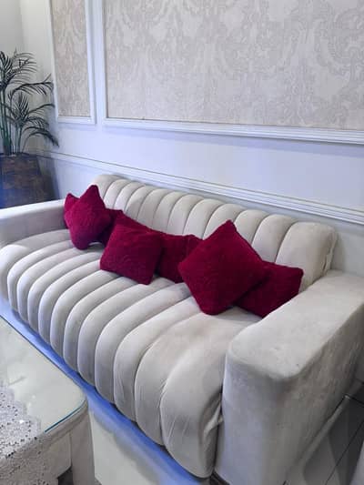 fluffy sofa set