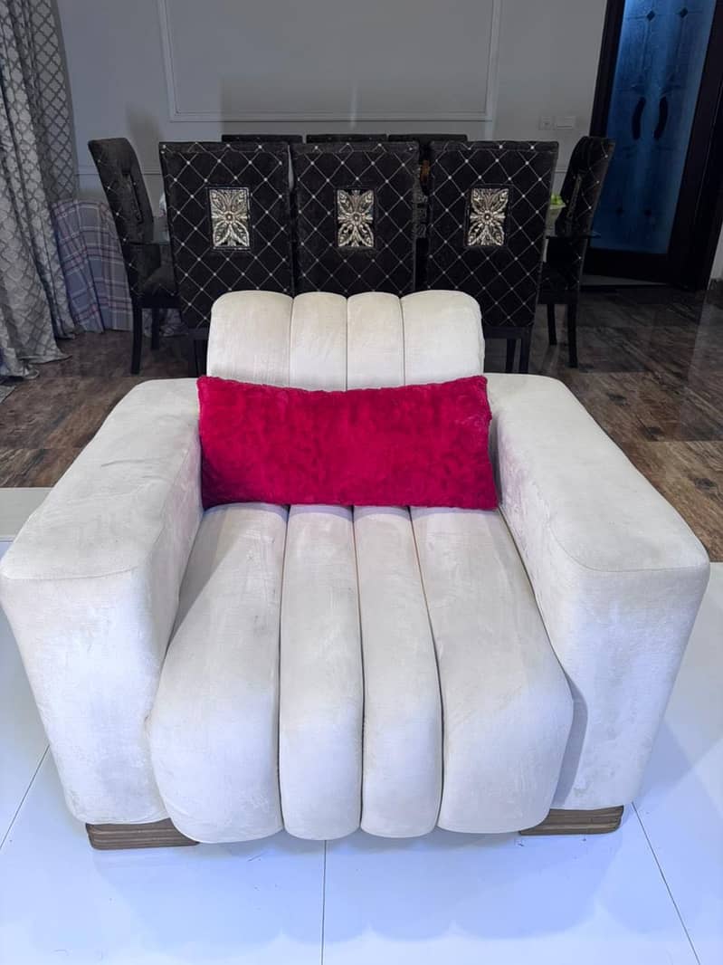 fluffy sofa set 2