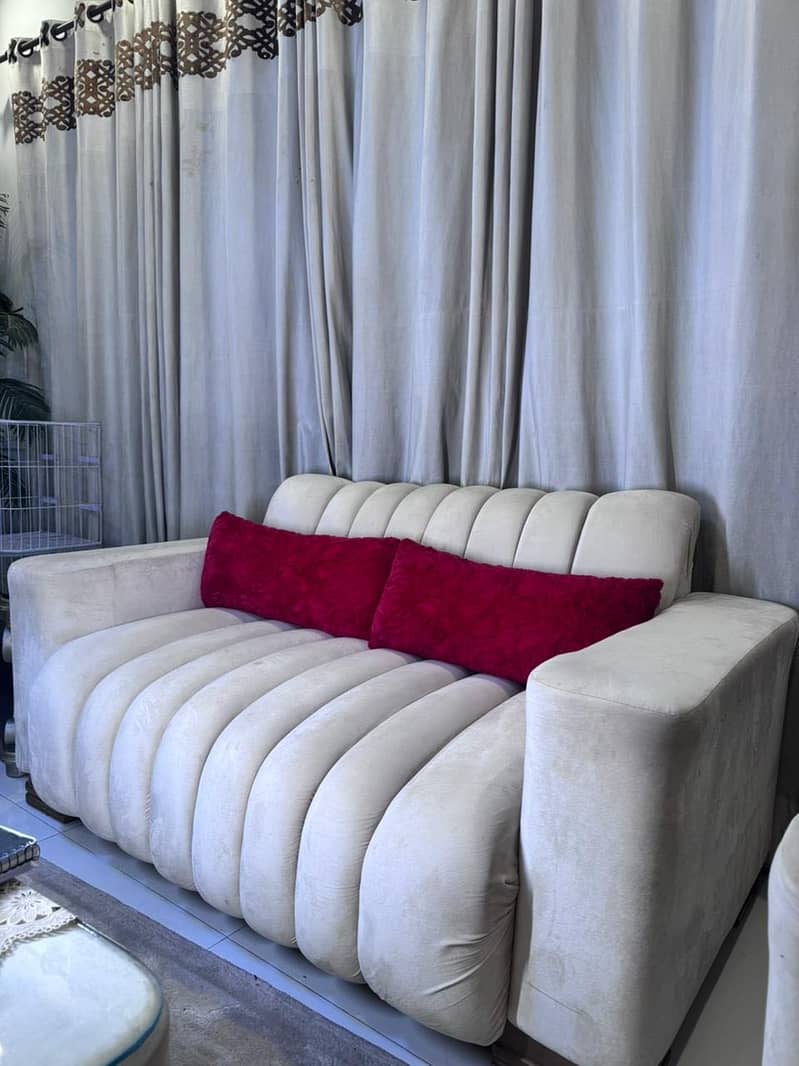 fluffy sofa set 5