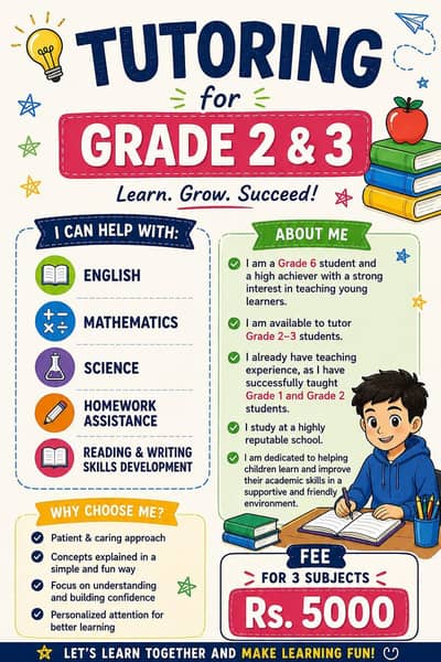 Tutoring Grade 2-3 Students