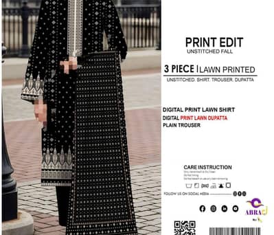 *NISHAT  Fine Quality by Nishat *Printed 3pc Collection*