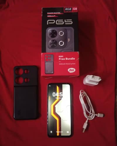 Itel P65+ powerbank charging case included +with all accessories