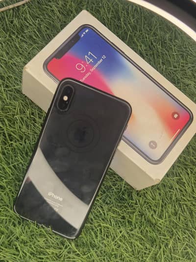 Apple iPhone X Pta Approved with box Charge