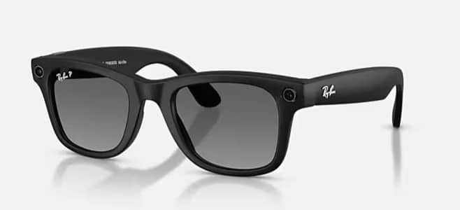 Ray-Ban Meta Gen 2 Smart Sunglasses – Shiny Black Polarized (Box Pack)
