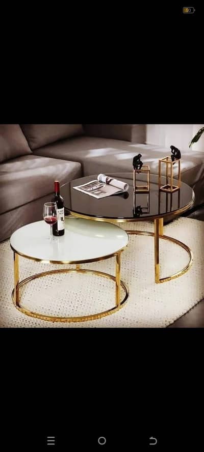 ss center table electroplate 1set