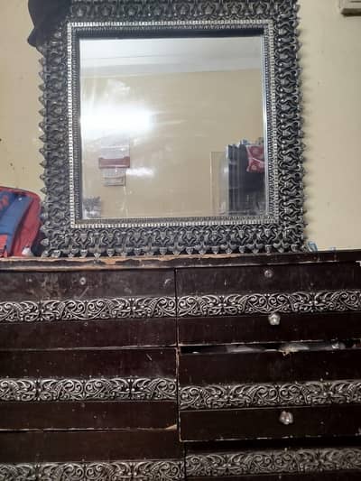 Dressing Table with good size mirror and cabinet available