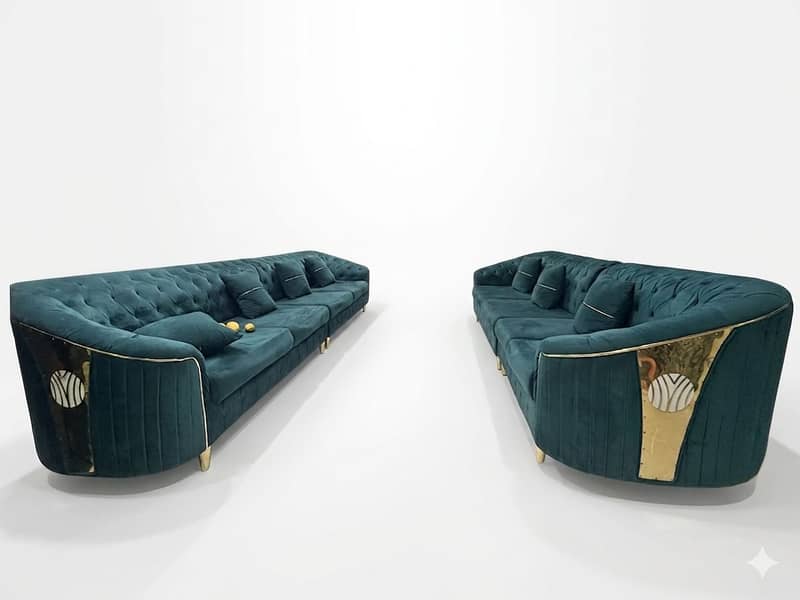 Green Sofa set 0