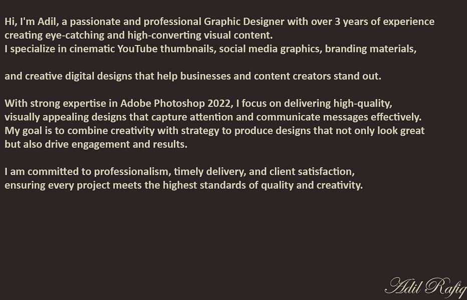 Professional Graphics designer 2