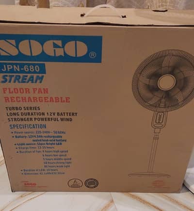 SOGO Rechargeable fan