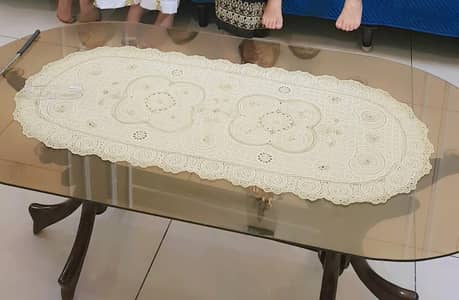 Center Table with glass top