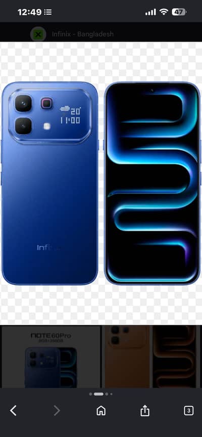 Infinix NOTE 60 pro plus  num 03337779443