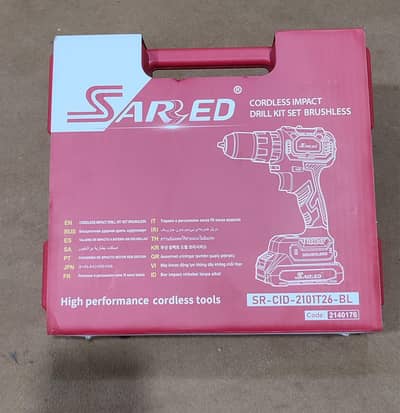 SARED Premium 21V Cordless Impact Heavy Duty Drill Kit Set (Brushless)