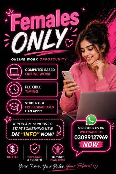 computer operator females required