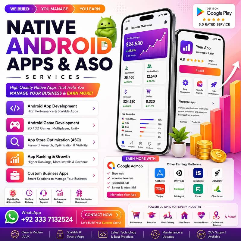 Android App Development & ASO Services 0