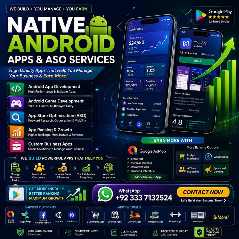 Android App Development & ASO Services 1