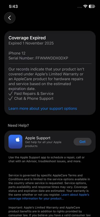 Apple iPhone 12 Non pta Jv