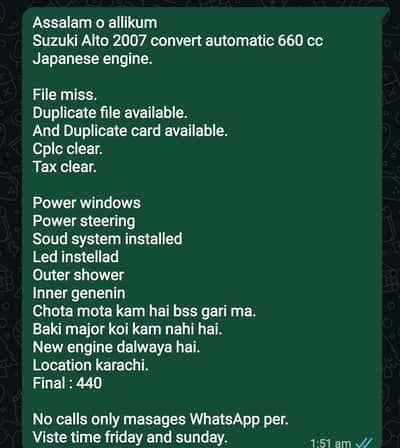Suzuki Alto 2007 automatic