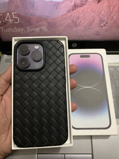 14 Pro non Pta Physical +e Phone with Box Water pack