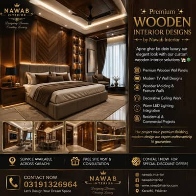 We are Give You All Kind Of Interior Renovation Service's All Karachi
