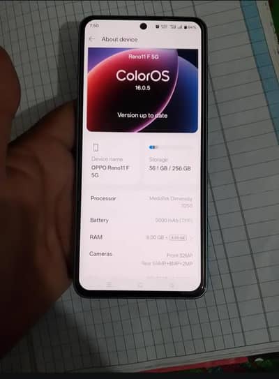 OPPO Reno 11f 5g complete box