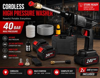 Cordless Pressure Washer Double batteries