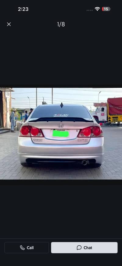 Duck tail spoiler available in glossy Black