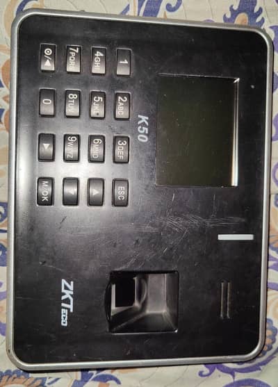 Attendance Machine ZKTecho K50 for Urgent Sale