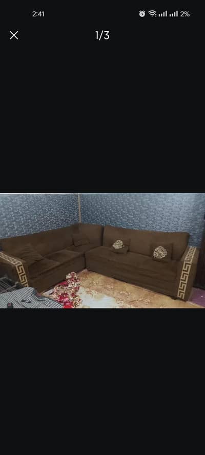 L shaped sofa