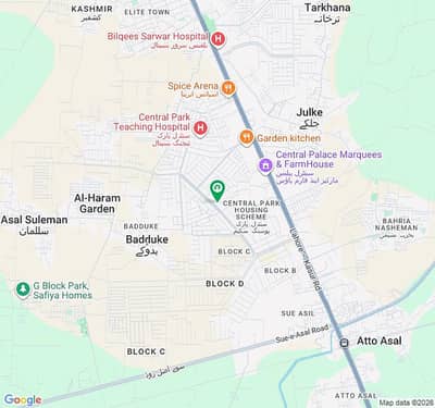20 MARLA RESIDENTIAL PLOT LOCATED IN THE BEST BLOCK OF CENTRAL PARK HOUSING SCHEME MAIN FEROZEPUR ROAD LAHORE.