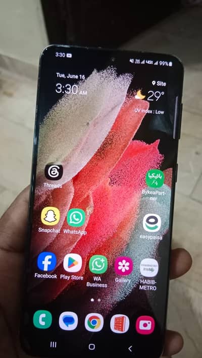 Samsung Mobile S21 Plus 8gb 128gb SD 888