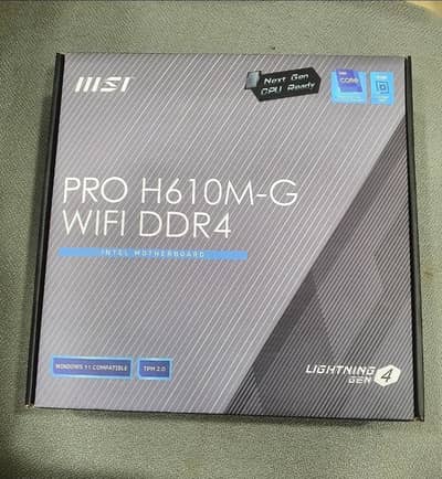 Combo of Msi pro H610M wifi mobo + i3 12100 processor for sale