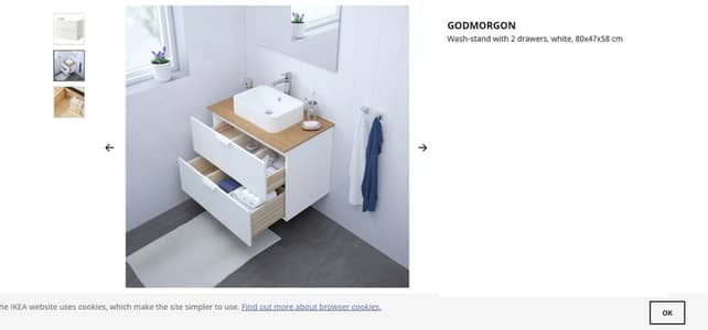 IKEA Vanity -Gutviken 29x39 cm Complete