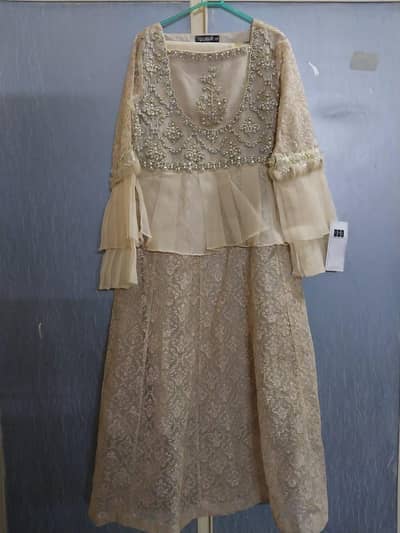 long stylish frok with full embroidery