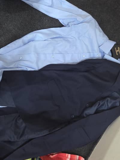 new men coat pant and shirt