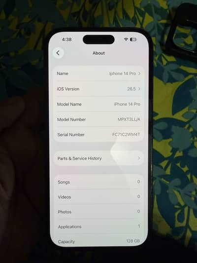 Iphoen 14 Pro 128GB PTA Approved