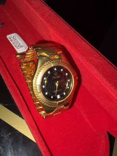 Swiss watch original 22k gold plated 26 years old vintage