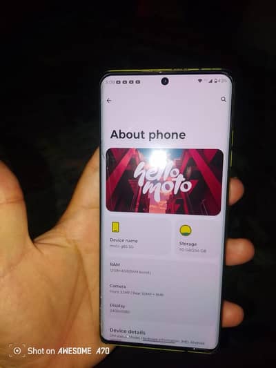 Motorola G85 (edge display)