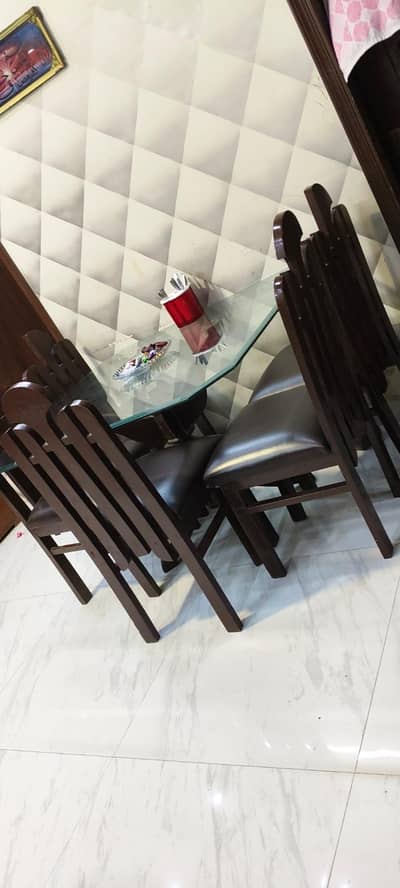 DINING TABLE AND CHAIRS
