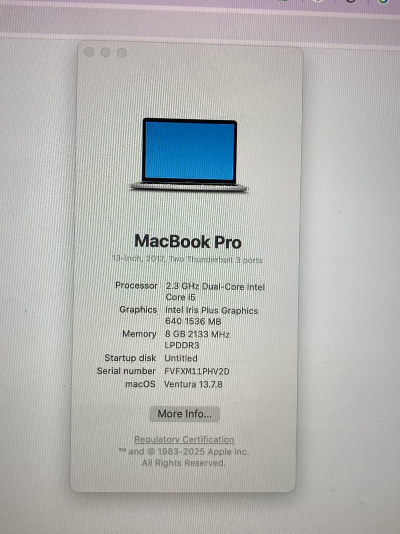 Macbook pro 2017 0