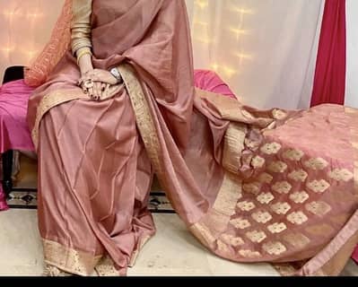 1-Time Used Indian Banarasi Saree – Like Brand New