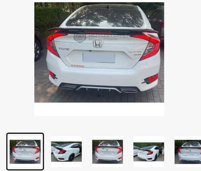 honda civic back led spoiler