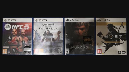 4 PS5 Games Individual & Bundle (Wukong, Tsushima, UFC 5, AC Valhalla)