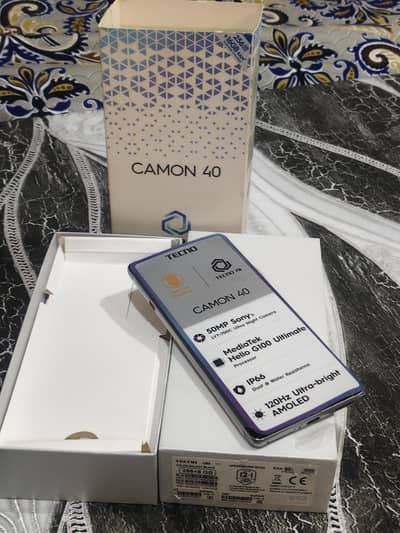 Tecno Camon 40 8gb256gb full box Under  Warranty 10/10 only sale