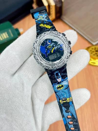 Boys Digital Printed Watch Red Blue 3-5Yr