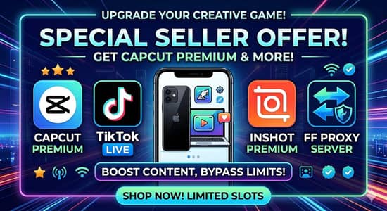 Cap cut pro inshot premium FF proxy server available