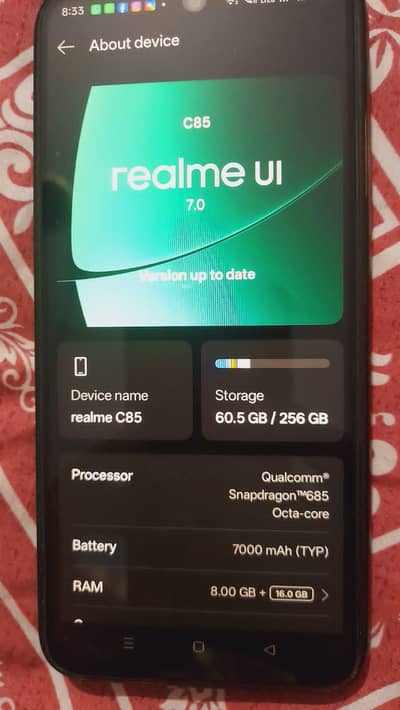 Realme C85 1 week used only.